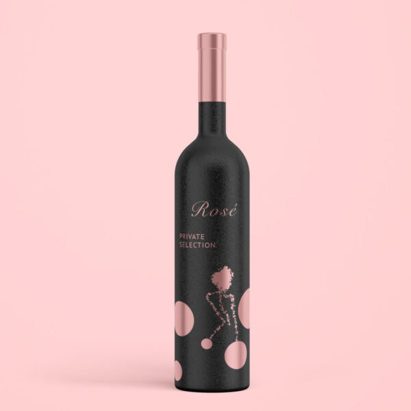 Custom made rose wine label